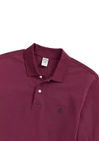 Golden Fleece Stretch Supima Long Sleeve Polo Shirt