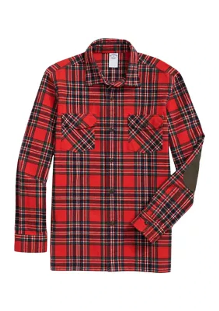 Cotton Shirt Jacket Plaid Portuguese Flannel