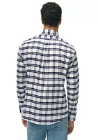 Men's Plaid Printed Button Down Shirt