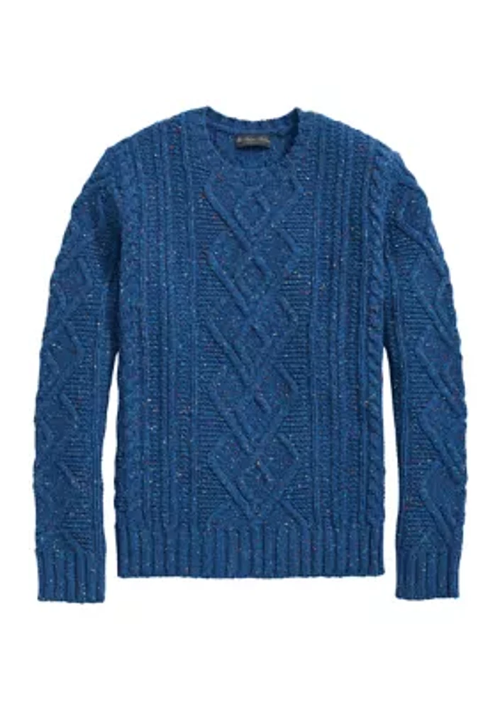 Aran Knit Sweater Donegal Merino Wool