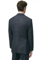 Men's Explorer Collection Classic Fit Wool Checked Suit Jacket