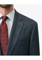 Men's Explorer Collection Classic Fit Wool Checked Suit Jacket