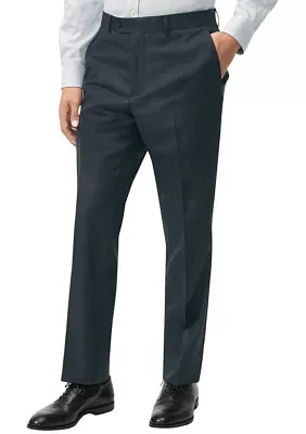 Men's Explorer Collection Classic Fit Wool Checked Suit Pants