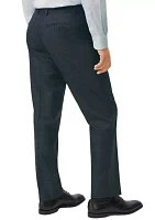 Men's Explorer Collection Classic Fit Wool Checked Suit Pants