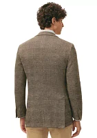 Men's Classic Fit Knit Sport Coat Wool Cotton