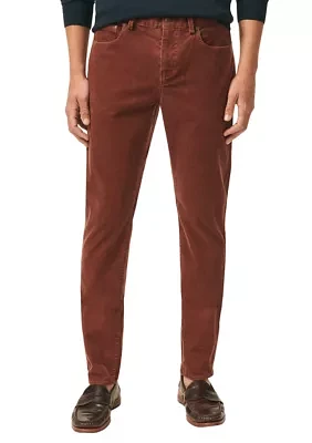 Men's Slim Fit Five Pocket Stretch Corduroy Pants