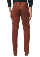 Men's Slim Fit Five Pocket Stretch Corduroy Pants