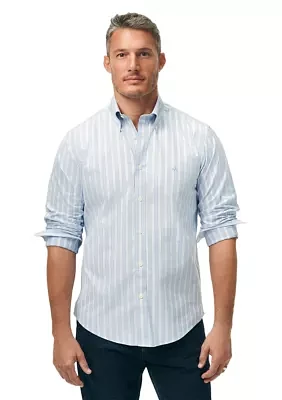 Long Sleeve Non Iron Striped Oxford Shirt