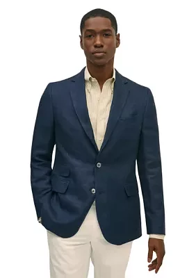 Linen Blazer Herringbone