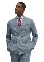 Classic Fit Herringbone Linen Suit Jacket