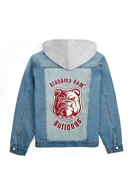 NCAA Alabama A&M Bulldogs Hooded Denim Jacket