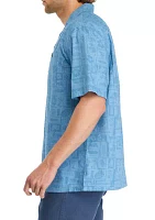 Short Sleeve Cotton Printed Camp Shirt