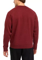 Fleece Solid Crew Neck Shirt