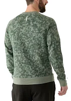 Printed Fleece Crew Neck Sweatshirt