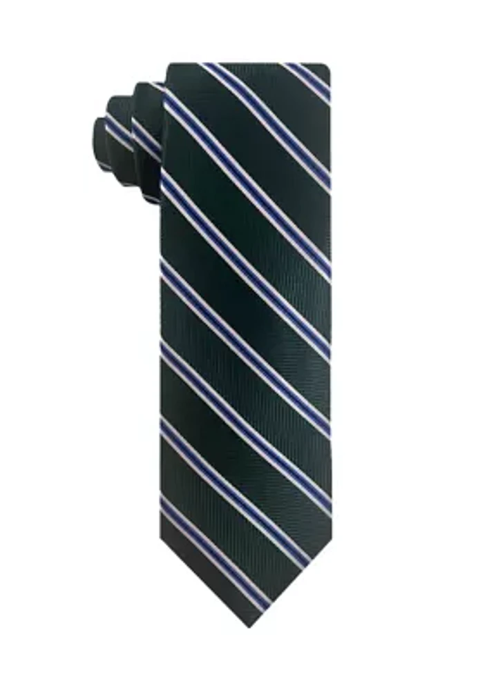 Simple Bar Stripe Printed Tie