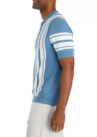 Men's Striped Cotton Polo Shirt