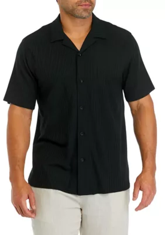 Men's Short Sleeve Seersucker Shirt