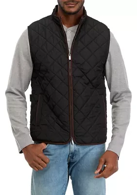 Men's Zip Front Quilted Vest