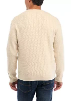 Men's Textured Pullover Sweater