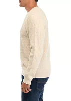 Men's Textured Pullover Sweater