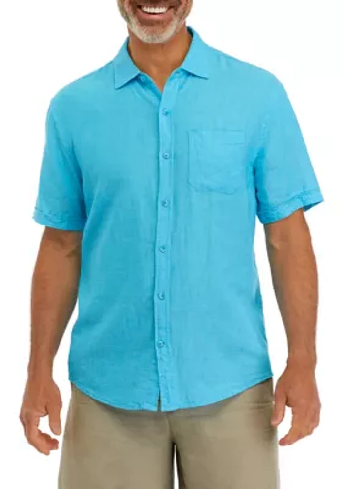 Short Sleeve Linen Shirt