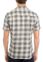 Men's Plaid Woven Button Down Shirt