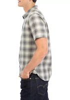 Men's Plaid Woven Button Down Shirt