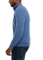 Men's Cashmere 1/4 Button Sweater