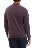 Men's Cashmere Polo Sweater