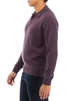 Men's Cashmere Polo Sweater