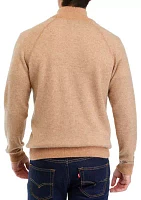 Men's Cashmere 1/4 Zip Mock Neck Sweater