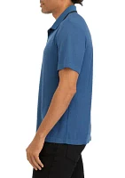 Short Sleeve Tipped 3-Button Polo Shirt