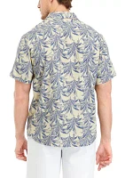 Men's Short Sleeve Printed Woven Shirt