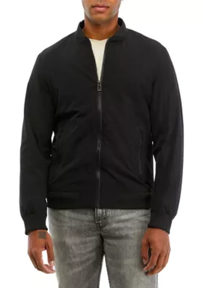 Men's Solid Bomber Jacket