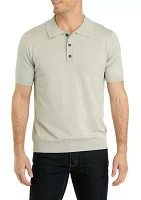 Men's Short Sleeve Polo Sweater