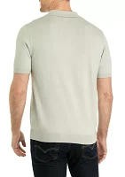 Men's Short Sleeve Polo Sweater