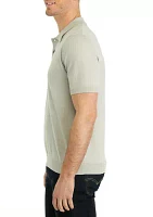 Men's Short Sleeve Polo Sweater