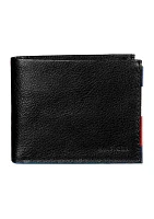 Leather Traveler Wallet with Patch On Interior Card Slots