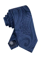 Textured Paisley Printed Tie