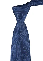 Textured Paisley Printed Tie