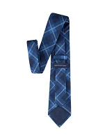 Windowpane Printed Tie