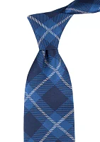 Windowpane Printed Tie