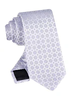 Hex Dot Medallion Pattern Tie