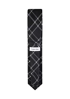 Stitched Plaid Regular Width Necktie