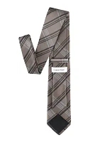 Herringbone Windowpane Patterne Tie