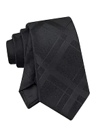 Large Plaid Pattern Tie