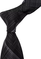 Woven Plaid Pattern Tie