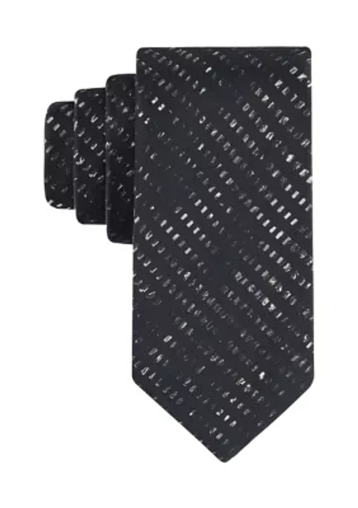 Men's Sleek Printed Geometric Pattern Tie