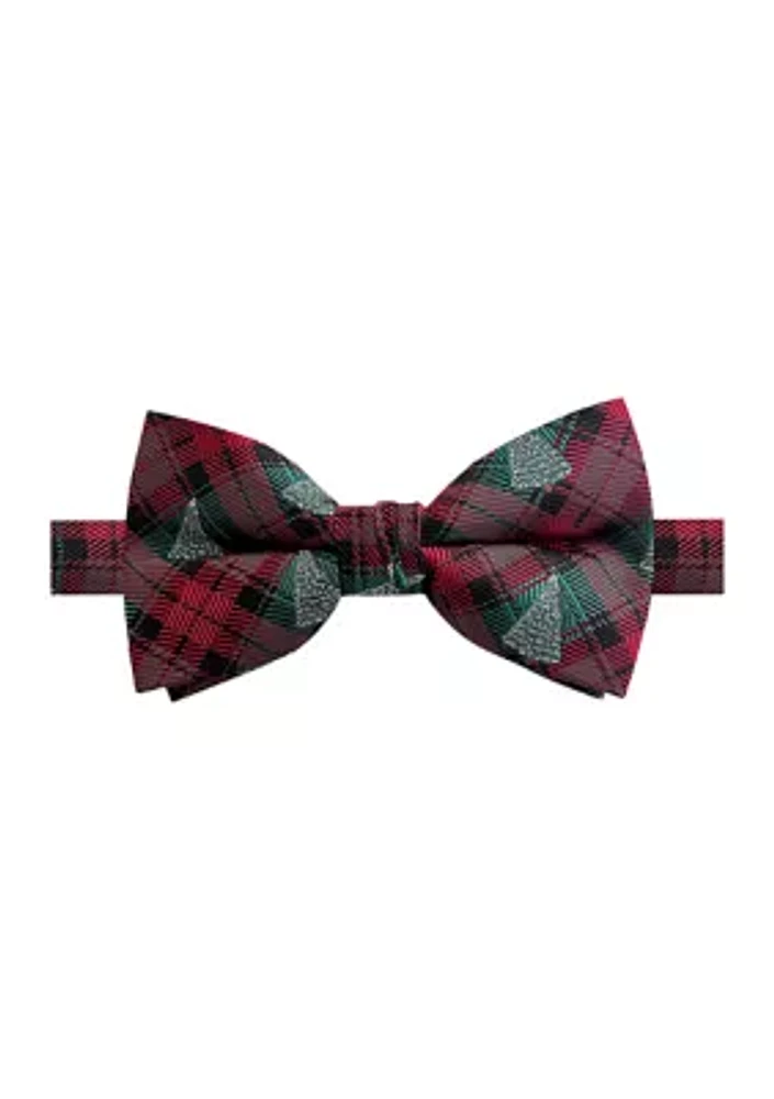 Hallmark Holiday Traditions Plaid Printed Bowtie