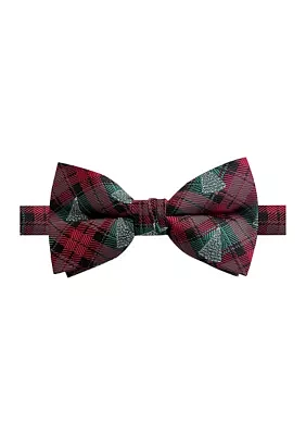 Hallmark Holiday Traditions Plaid Printed Bowtie